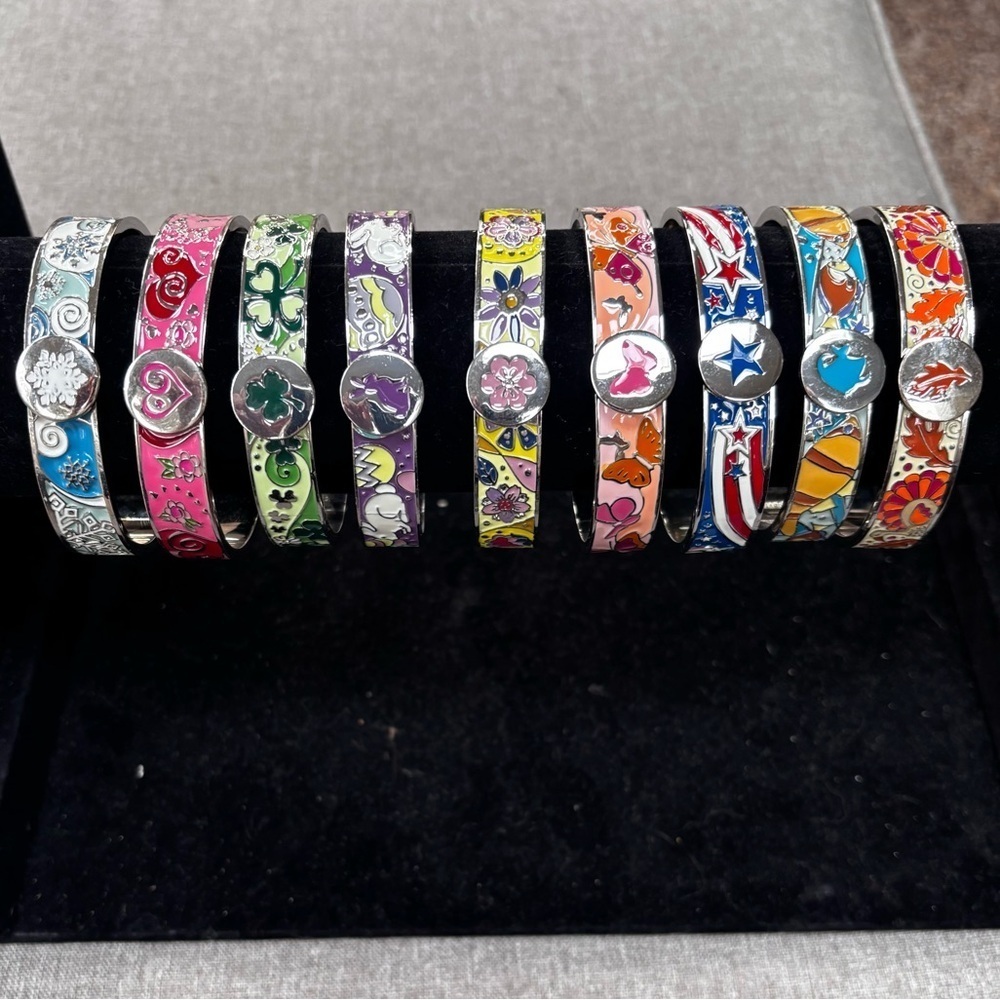 Enamel Bracelet Set - Like New